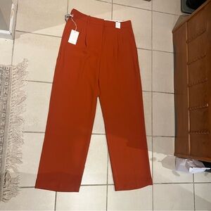 Wilfred Terracotta Wide-Leg Effortless Pant Size 12